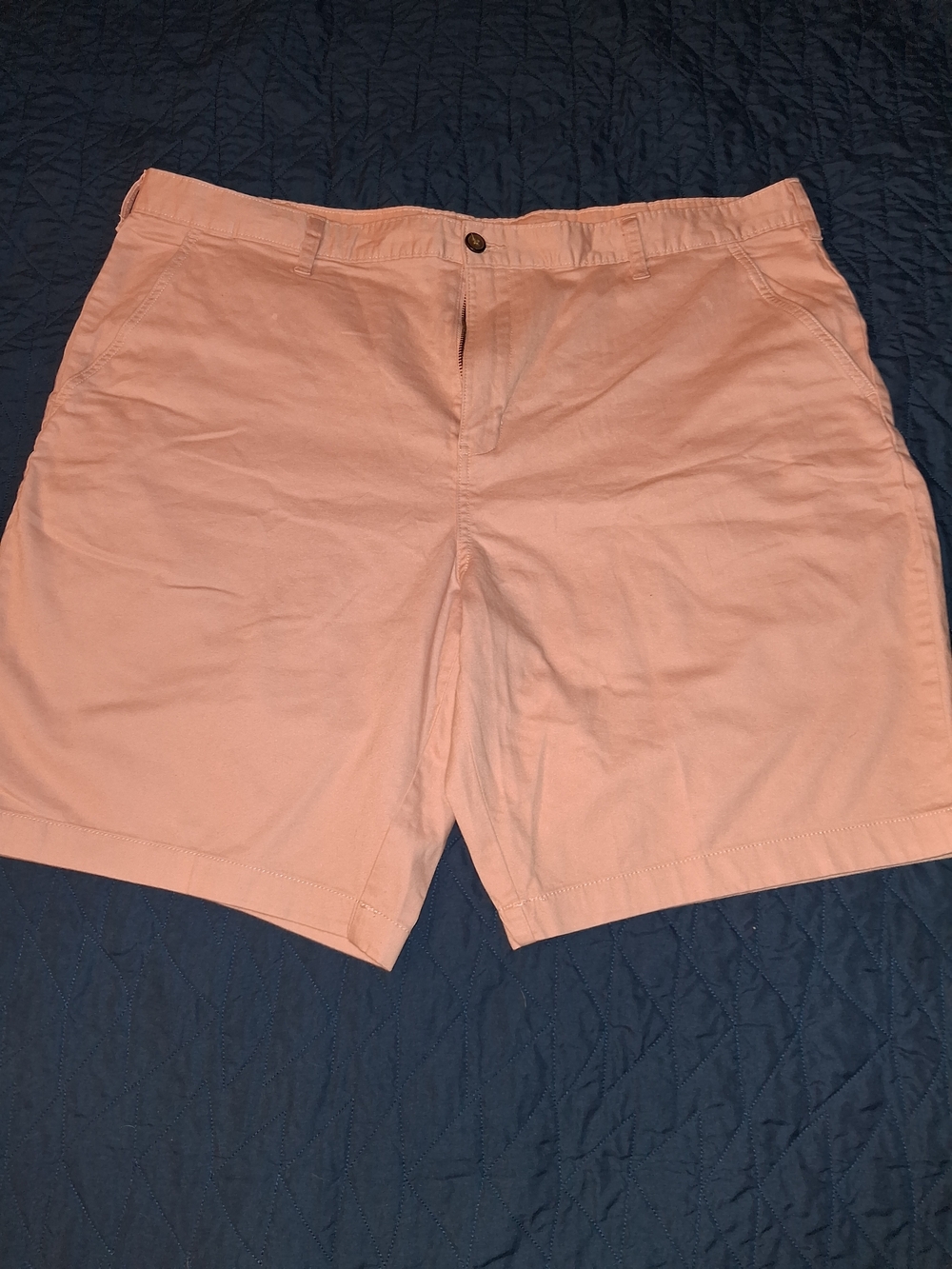 George Salmon Pink Flat-Front Men's Shorts